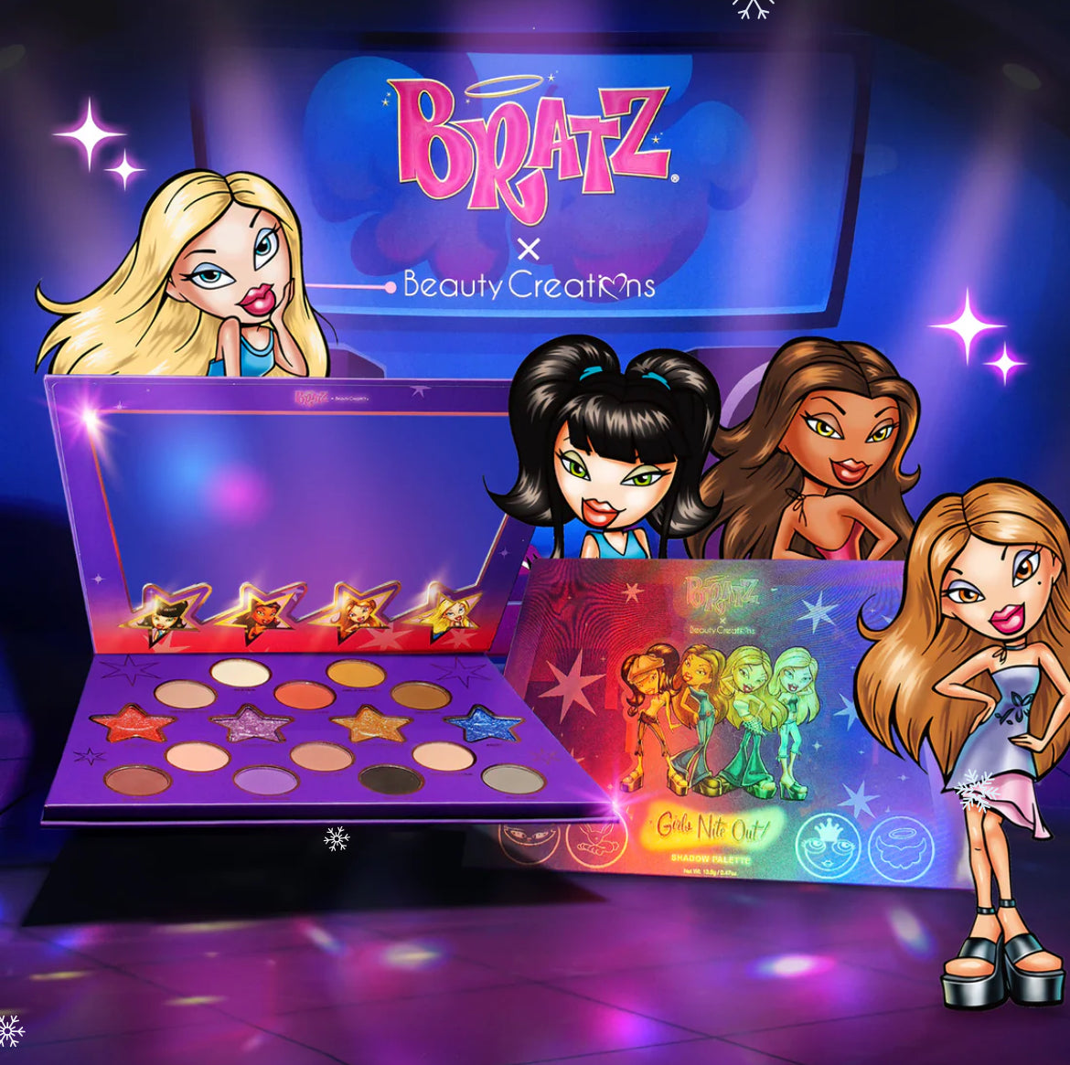 BRATZ X BEAUTY CREATIONS GIRLS NITE OUT SHADOW PALETTE