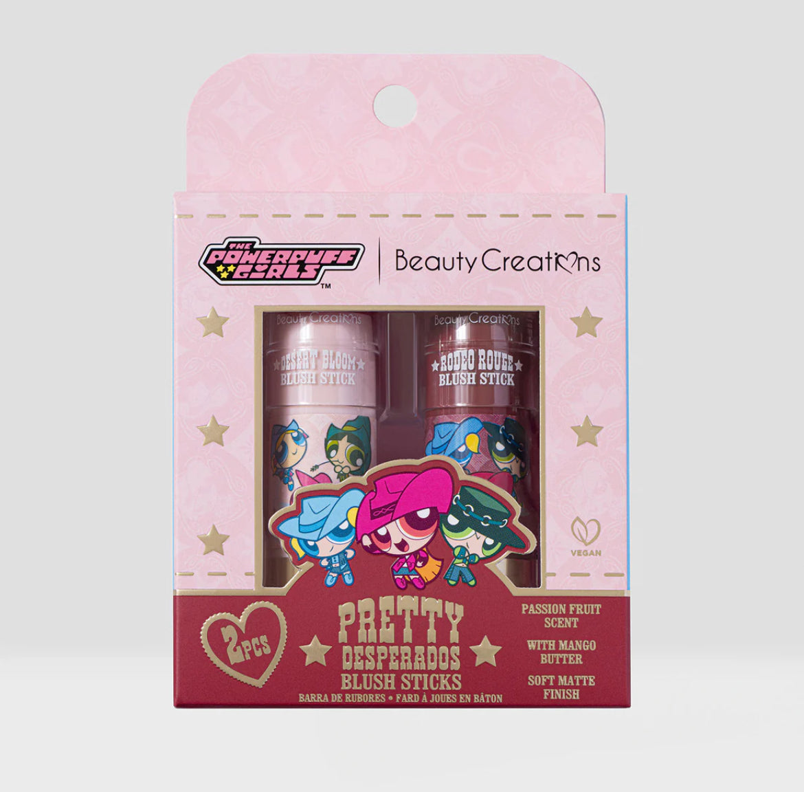 THE POWERPUFF GIRLS "PRETTY DESPERADOS" BLUSH STICK SET