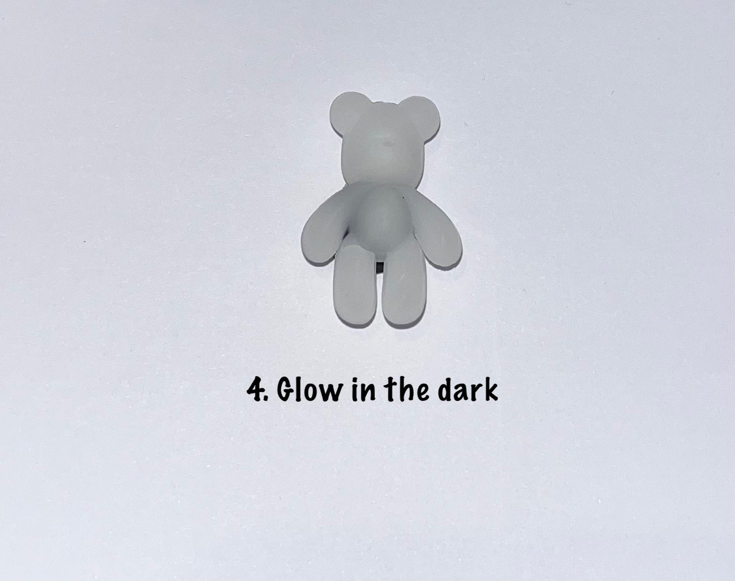 Teddy bear croc charms