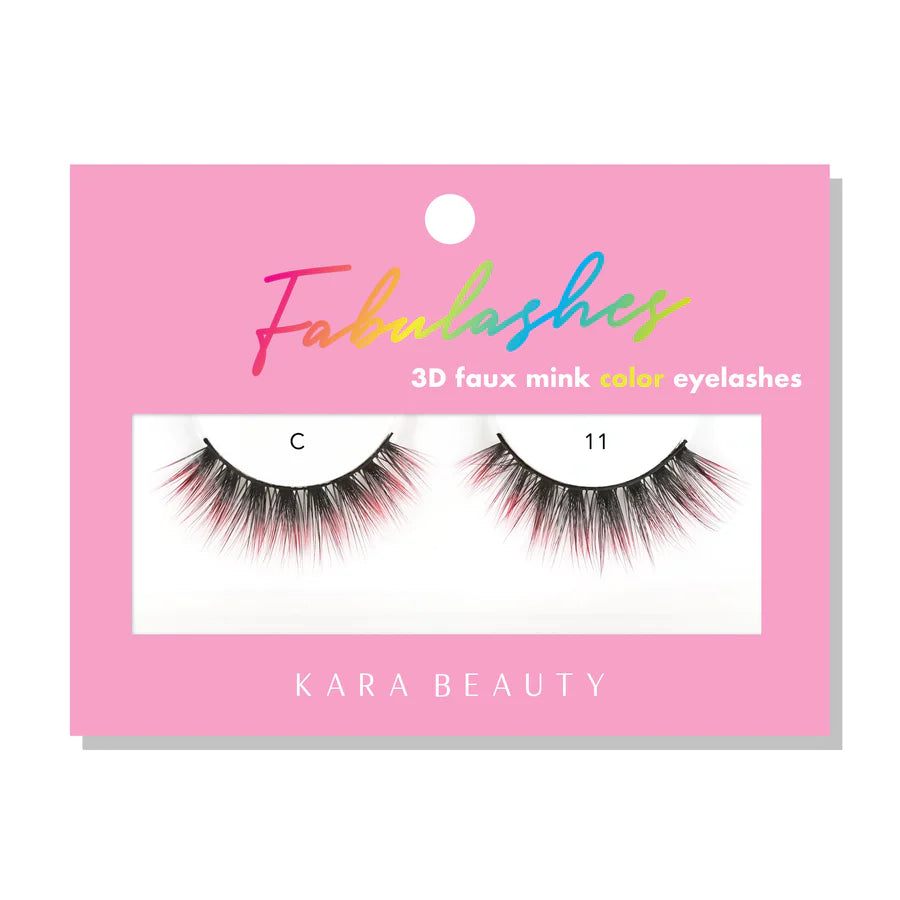 C11 FABULASHES 3D FAUX MINK COLOR LASHES