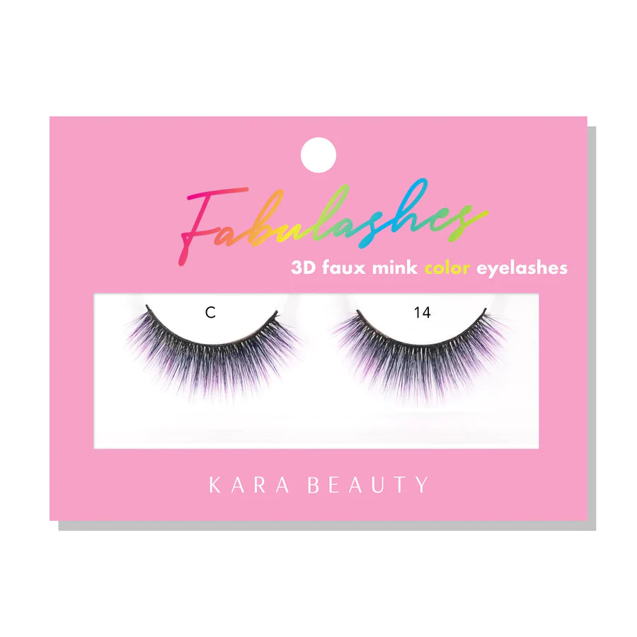 C14 FABULASHES 3D FAUX MINK COLOR LASHES