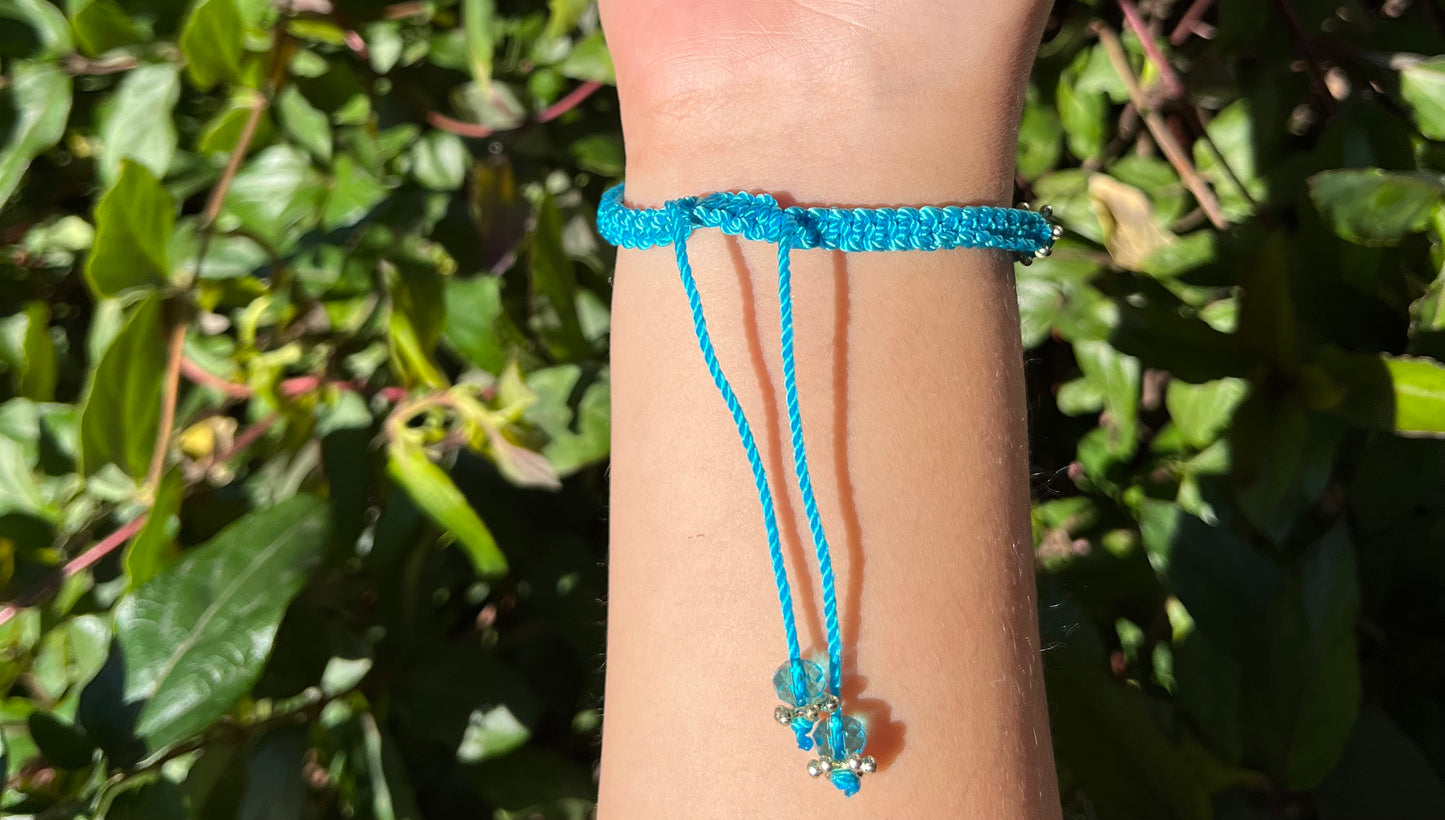 Clear blue 🦋 bracelet