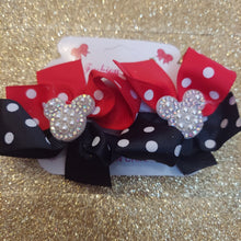 Load image into Gallery viewer, Cut polka dot hair bow
