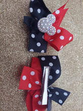 Load image into Gallery viewer, Cut polka dot hair bow
