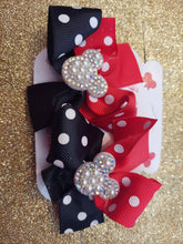 Load image into Gallery viewer, Cut polka dot hair bow
