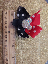 Load image into Gallery viewer, Cut polka dot hair bow
