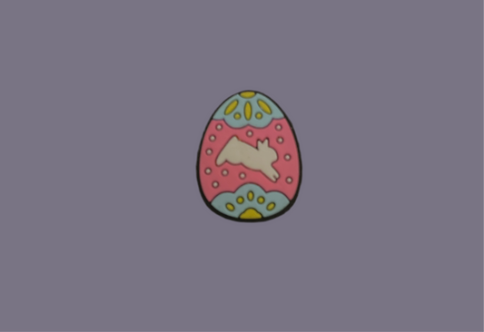 Easter bunny egg Croc charm