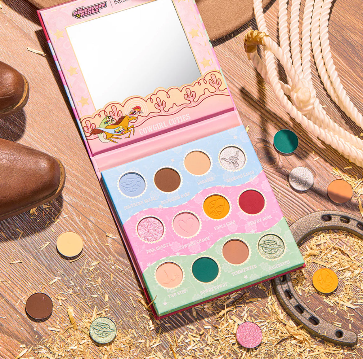 THE POWERPUFF GIRLS "COWGIRL CUTIES" SHADOW PALETTE