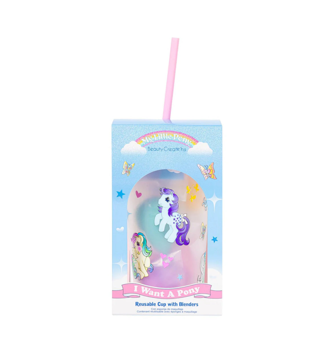 BEAUTY CREATIONS X MY LITTLE PONY "I WANT A PONY" REUSABLE CUP WITH BLENDERS