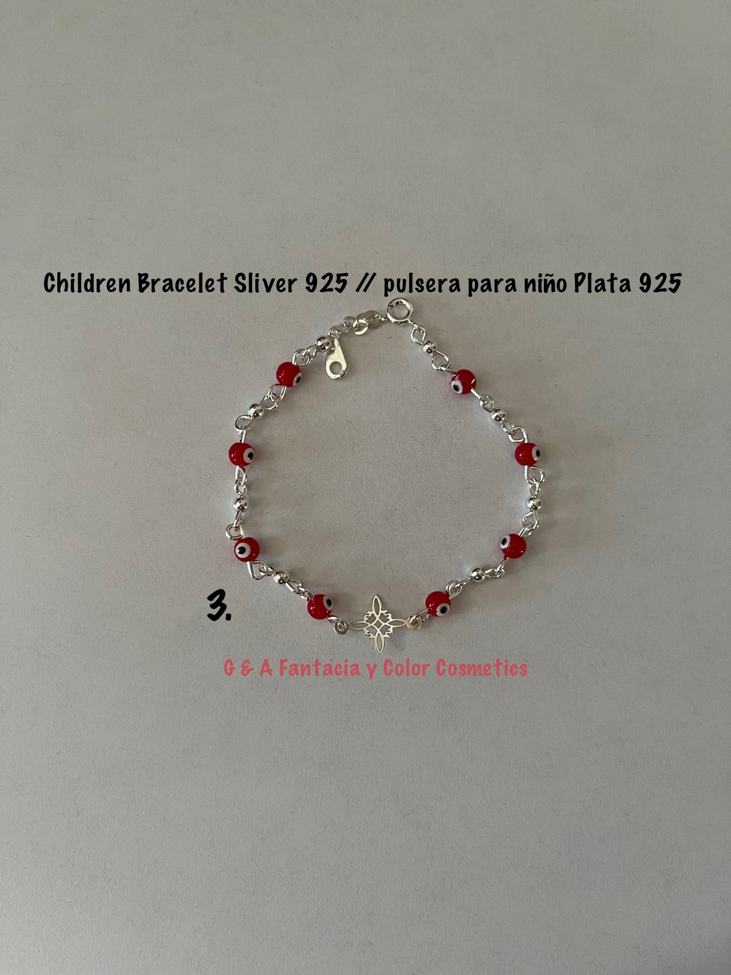 Evil Eye Bracelet for Adult & Children Sliver 925