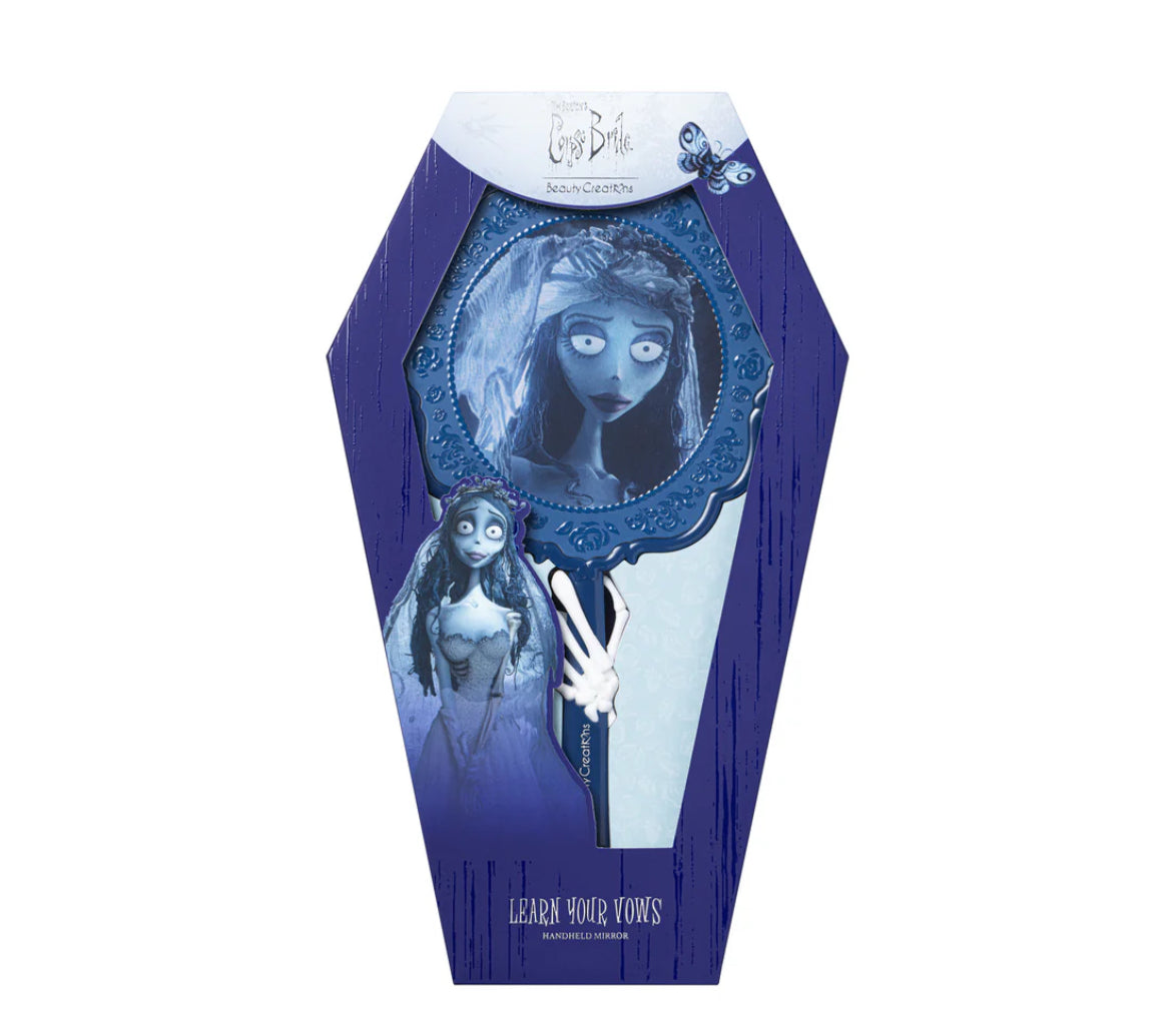 Tim Burton's Corpse Bride X Beauty Creations "Learn Your Vows" Handheld Mirror