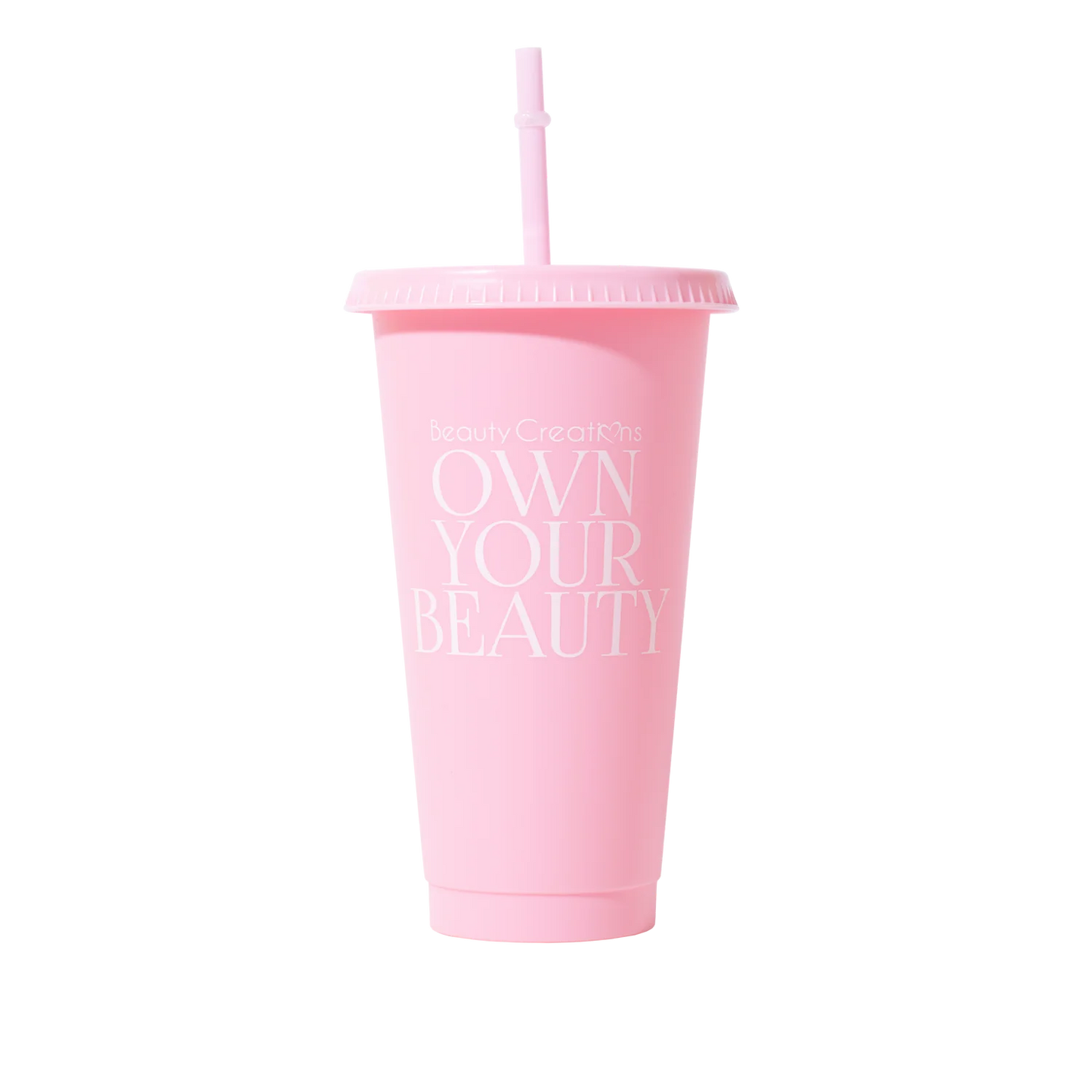 OWN YOUR BEAUTY PINK TUMBLER