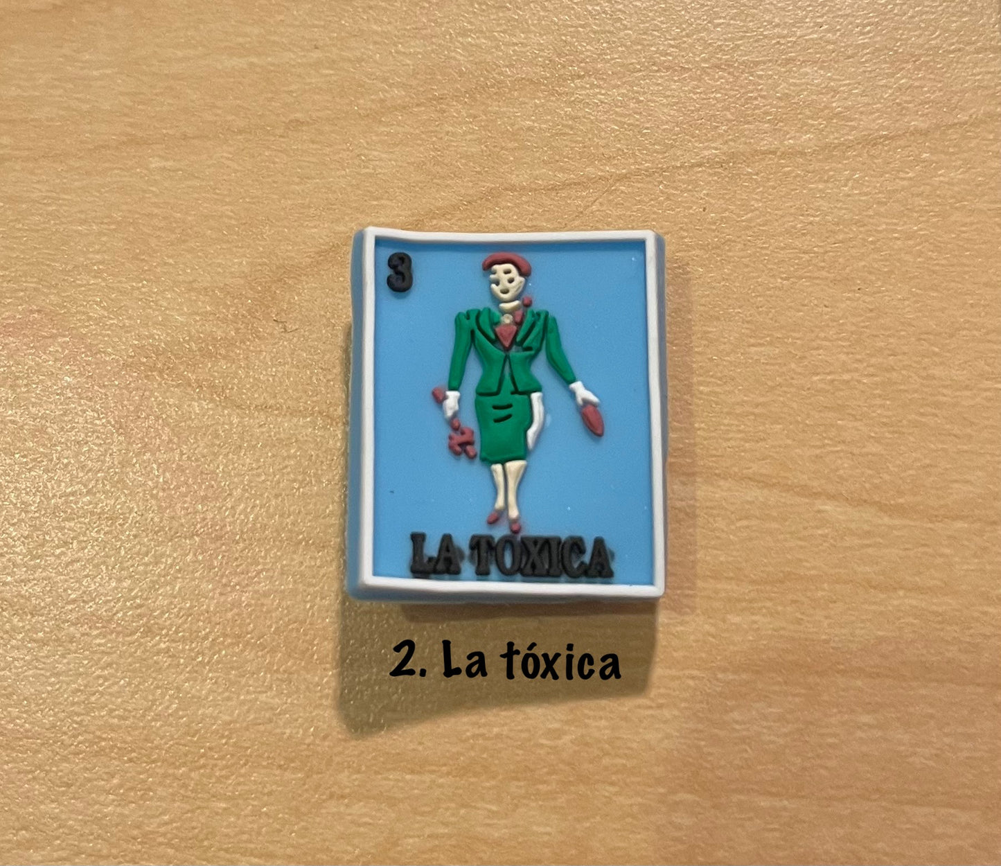 Lotería croc charms