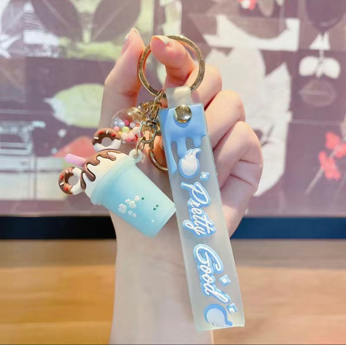 Bubble tea key chain’s