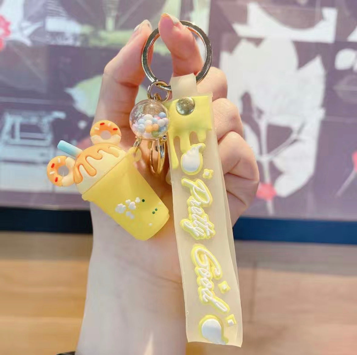 Bubble tea key chain’s