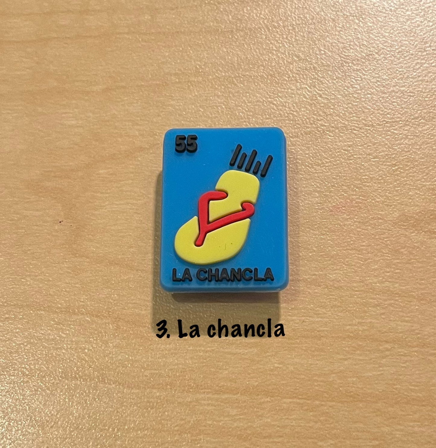 Lotería croc charms