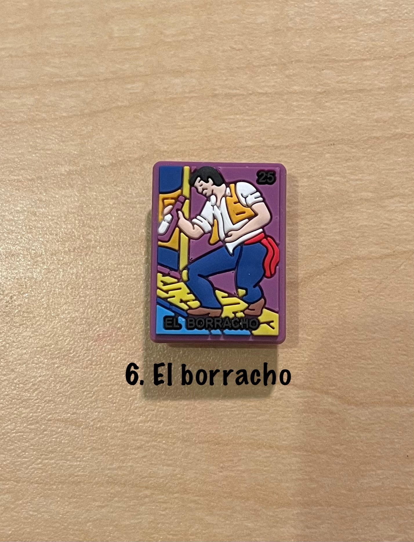 Lotería croc charms