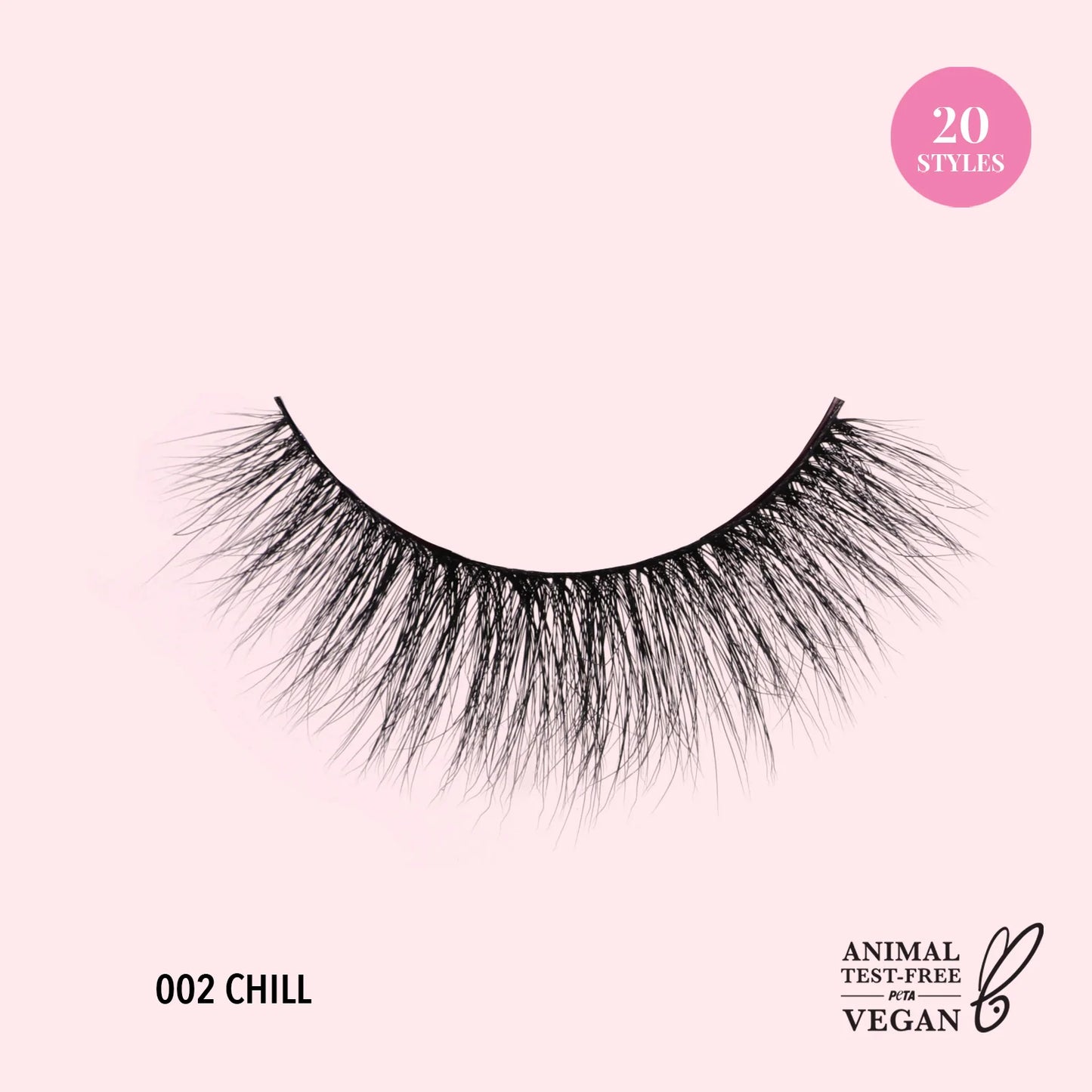 3D Effect Bionic Vegan Faux Mink Lashes (002, Chill)