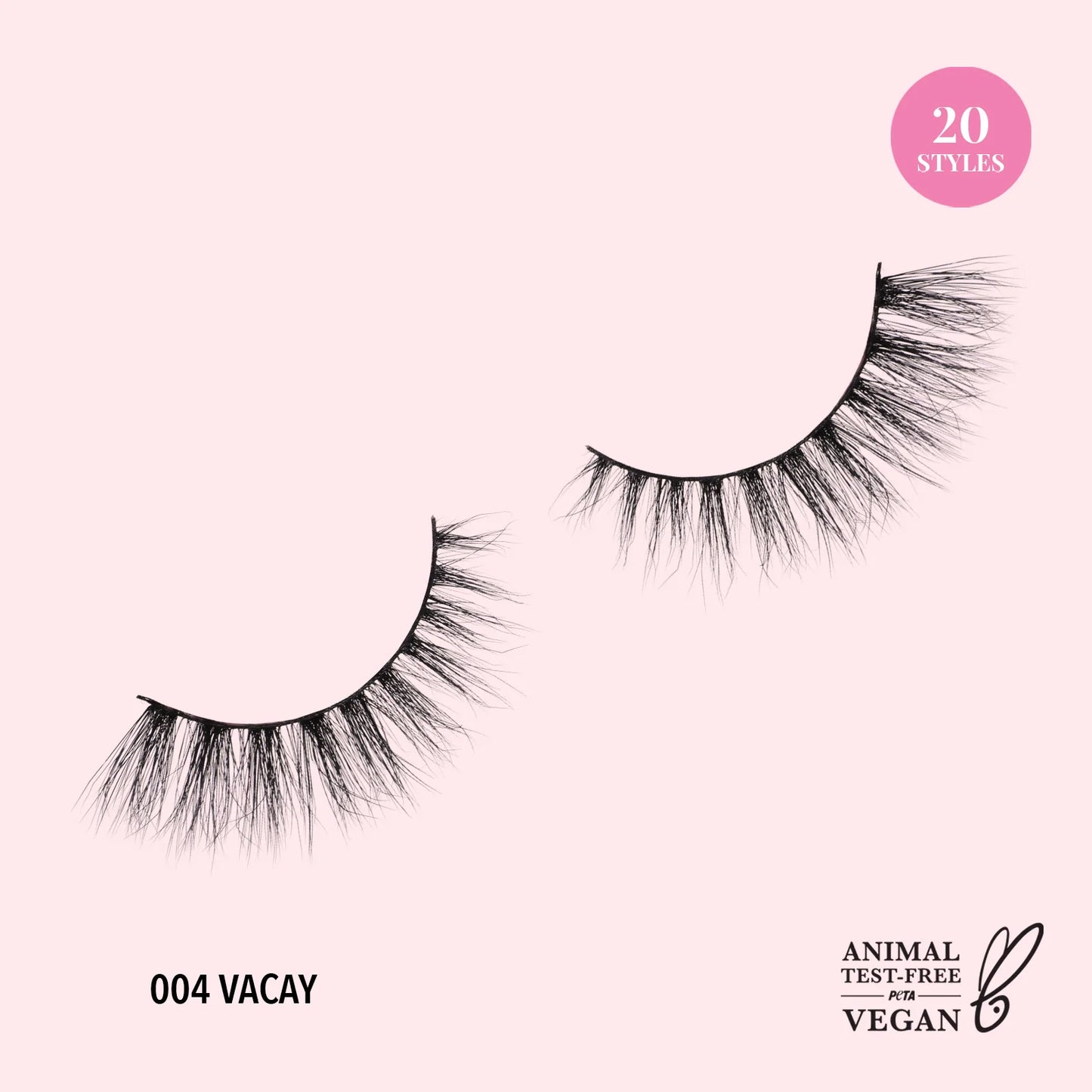 3D Effect Bionic Vegan Faux Mink Lashes (004, Vacay)