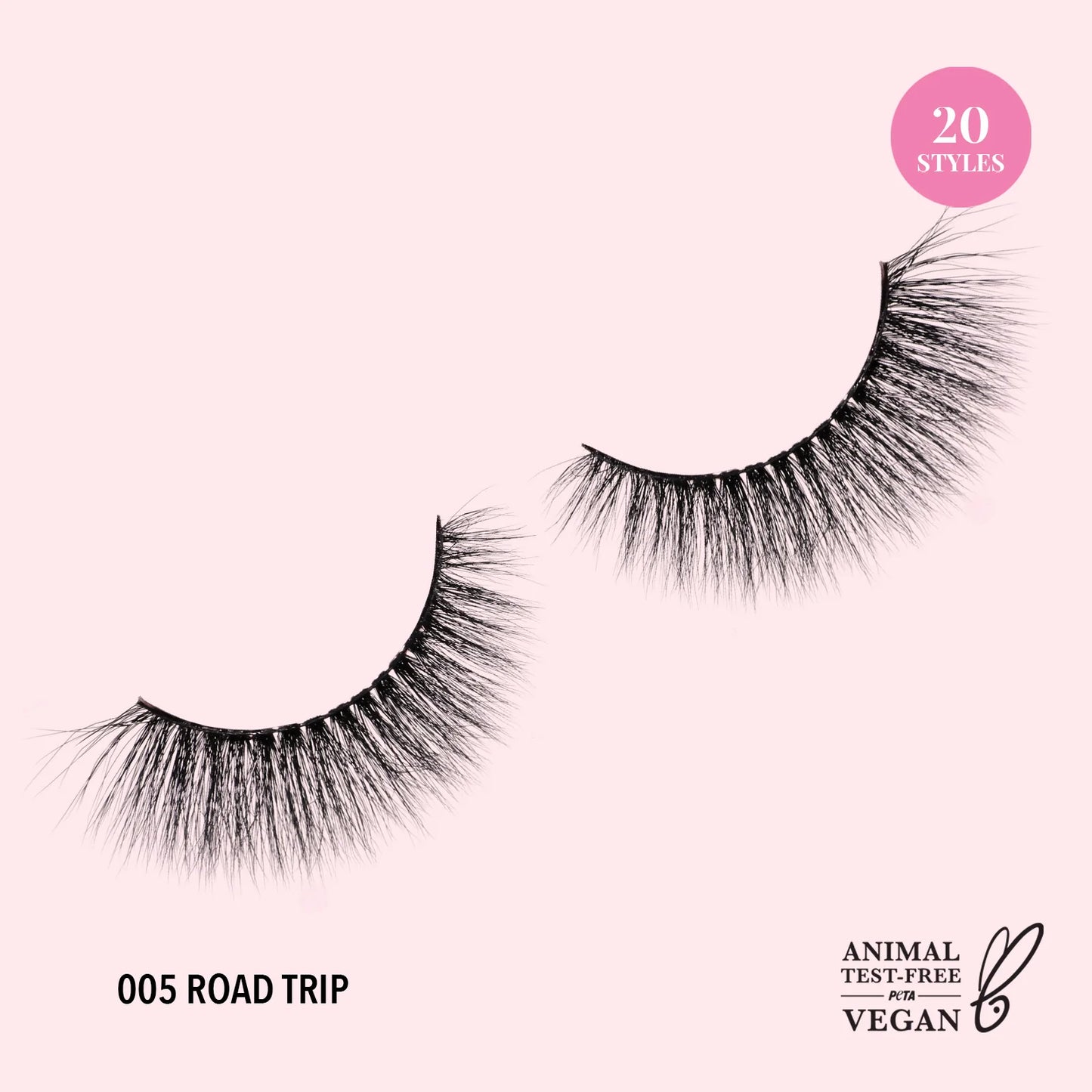 3D Effect Bionic Vegan Faux Mink Lashes (005, Road Trip)