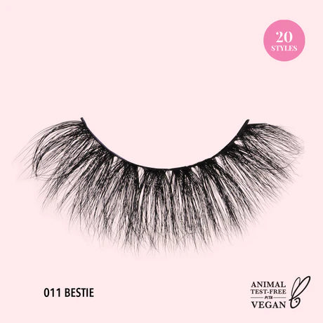 3D Effect Bionic Vegan Faux Mink Lashes (011, Bestie)