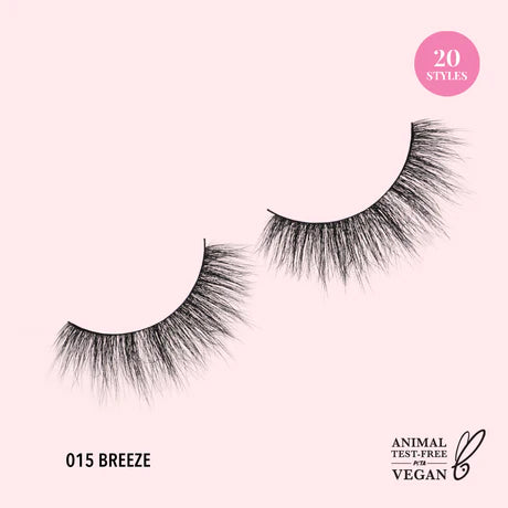 3D Effect Bionic Vegan Faux Mink Lashes (015, Breeze)