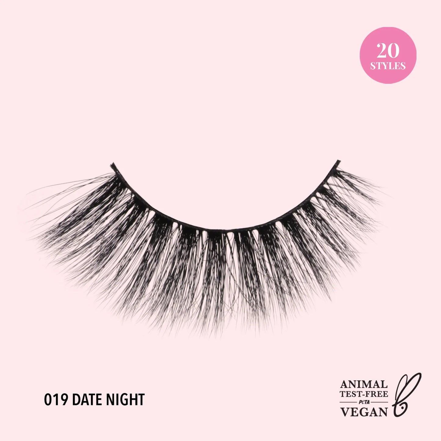 3D Effect Bionic Vegan Faux Mink Lashes (019, Date Night)