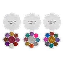 Load image into Gallery viewer, FLOWER POWER GLITTER PALETTE 3 PS
