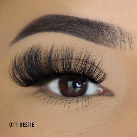 3D Effect Bionic Vegan Faux Mink Lashes (011, Bestie)