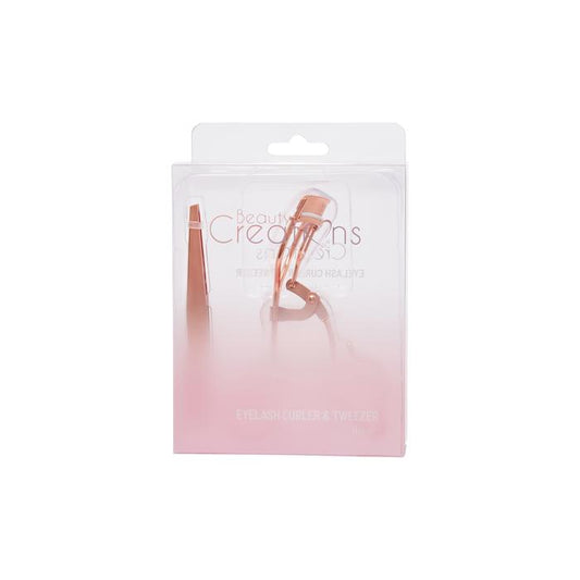 ROSEGOLD EYELASH CURLER AND TWEEZER SET