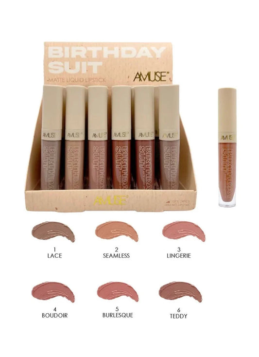 Amuse Birthday Suit(Nudes)Matte Liquid Lipstick