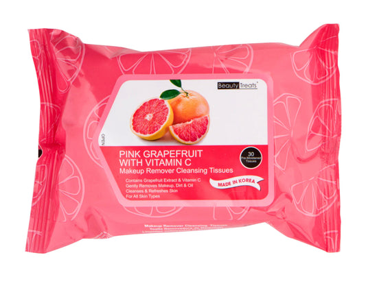 Beauty Treats Makeup remover wipes - Pink Grapefruit