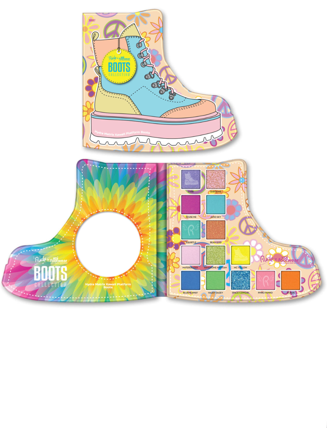 Rude x Koi Footwear Boots Collection - Hydra Matrix Kawaii Platform Boots