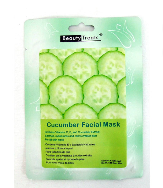 BEAUTY TREATS FACIAL MASKS - CUCUMBER