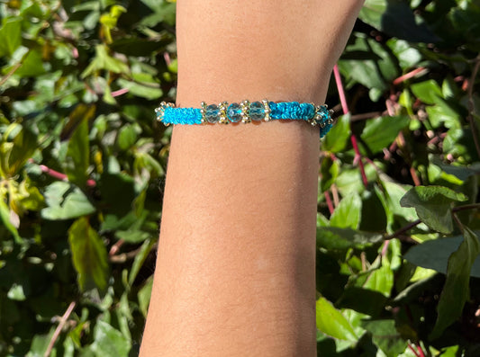 Clear blue 🦋 bracelet