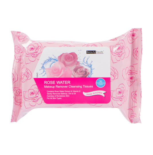 Beauty treats makeup remover wipes- Rose Water