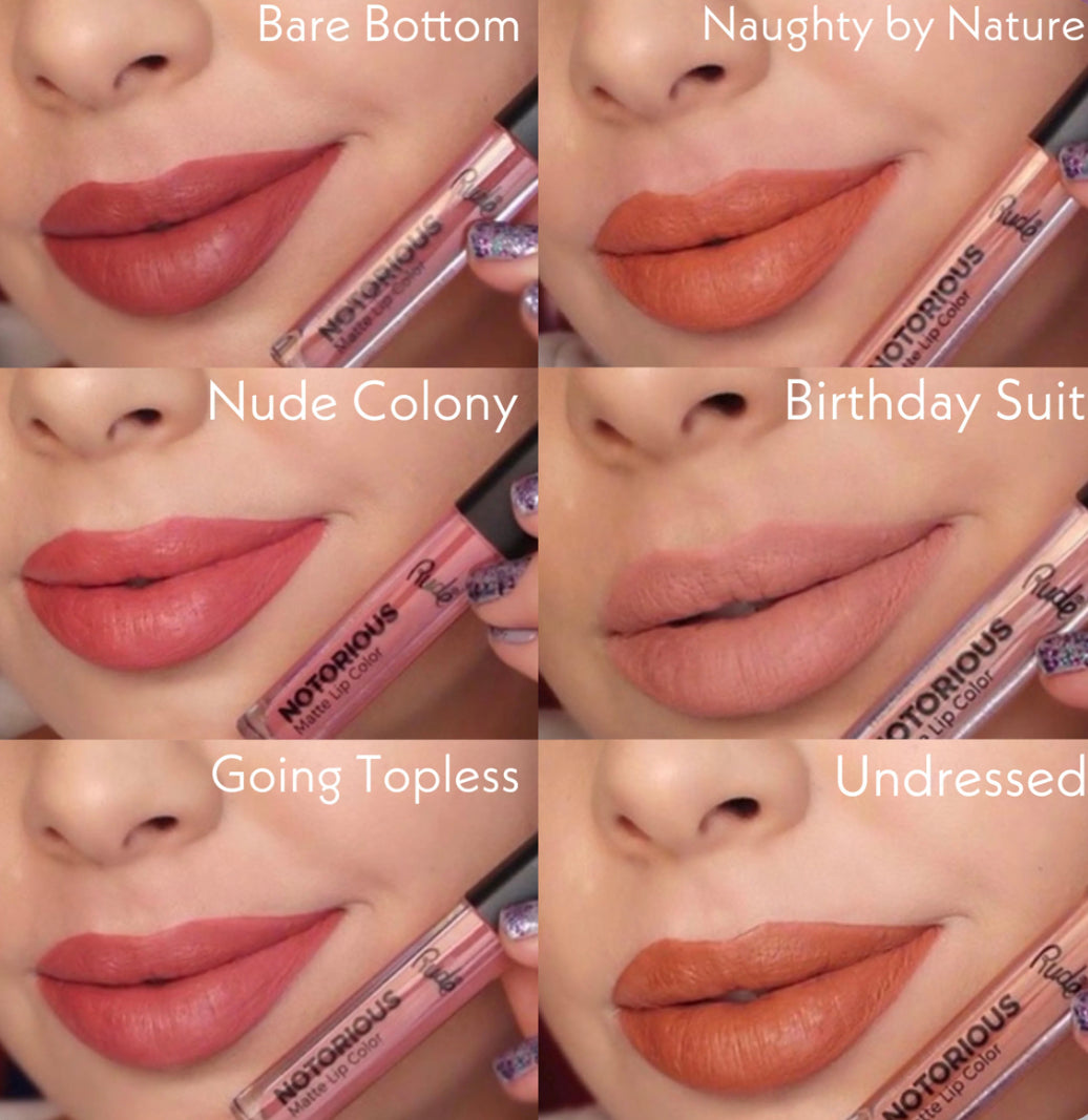 Crime Does Pay Notorious 6 Lip Color Set - Nude