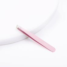 Load image into Gallery viewer, LIGHT PINK EYELASH CURLER AND TWEEZER SET
