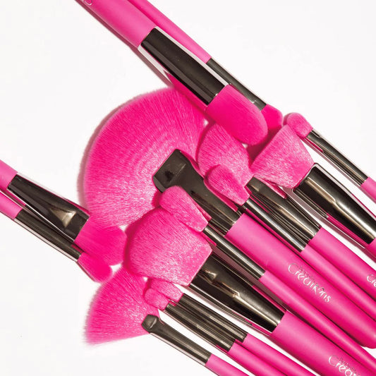 THE NEON PINK 24 PC BRUSH SET